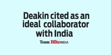 Deakin cited as an ideal collaborator with India