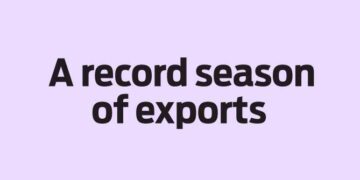 A record season of exports