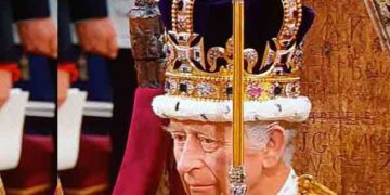 Crowned: King Charles III becomes the 40th monarch