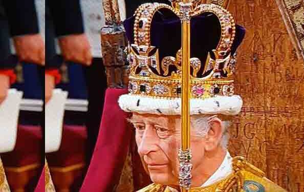 Crowned: King Charles III becomes the 40th monarch
