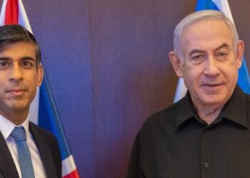 British PM Rishi Sunak with Israeli PM Benjamin Netanyahu, , in Tel Aviv on October 19 (Photo courtesy: UK Prime Minister X)