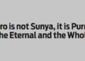 Zero is not Sunya