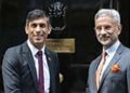 British Prime Minister Rishi Sunak with External Affairs Minister S Jaishankar