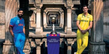 Team India at the inaugural ceremony of the World Cup Final