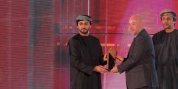 Oman minister with President & GM of Oxy Oman