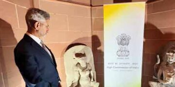 S Jaishankar at the repatriation ceremony