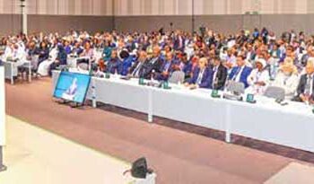 Kenyan President William Samoei Ruto during the launch of the Africa Green Industrialisation Initiative