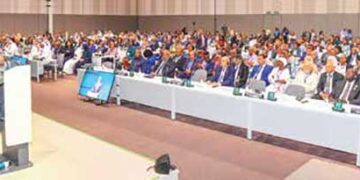 Kenyan President William Samoei Ruto during the launch of the Africa Green Industrialisation Initiative