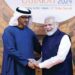 PM Modi welcomes UAE President Mohamed bin Zayed Al Nahyan at the summit