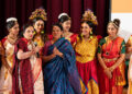 As organizer on stage with group