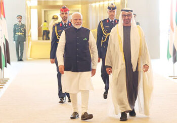 PM Modi arrives in Abu Dhabi