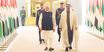 PM Modi arrives in Abu Dhabi