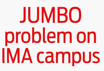 JUMBO problem on IMA campus