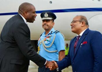 Lammy arrives in India