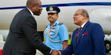 Lammy arrives in India
