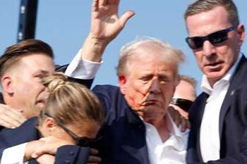 Trump shot at in campaign rally